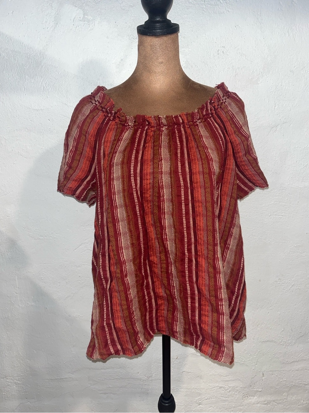 A.n.a. Bohemian Striped Blouse
